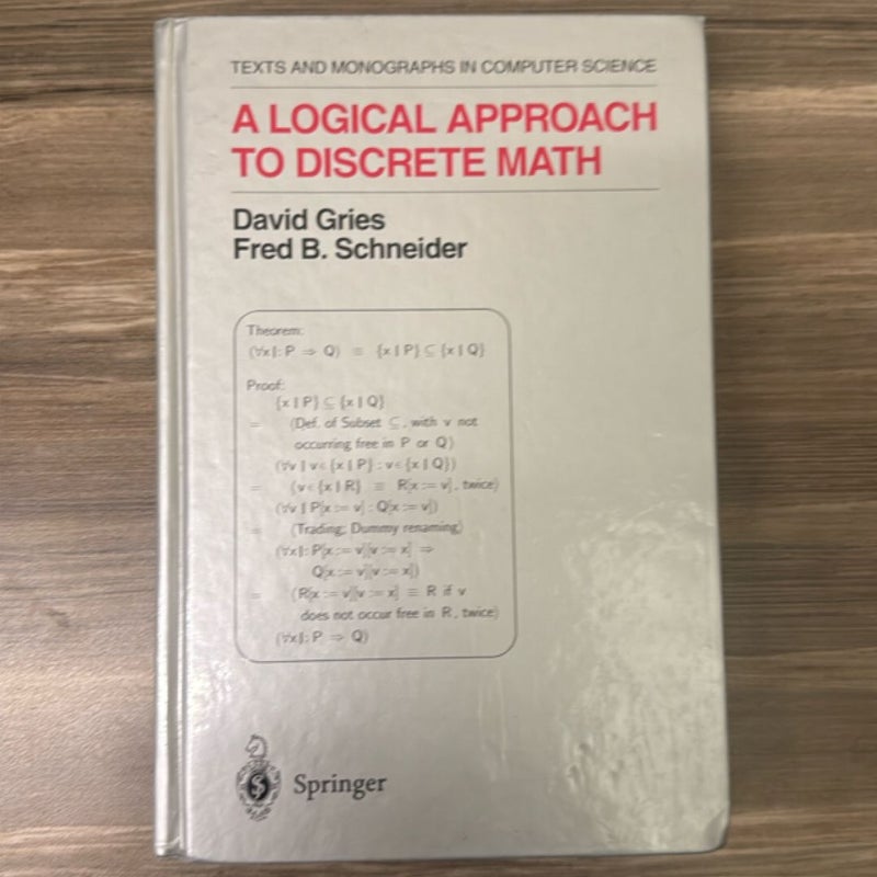 A Logical Approach to Discrete Math