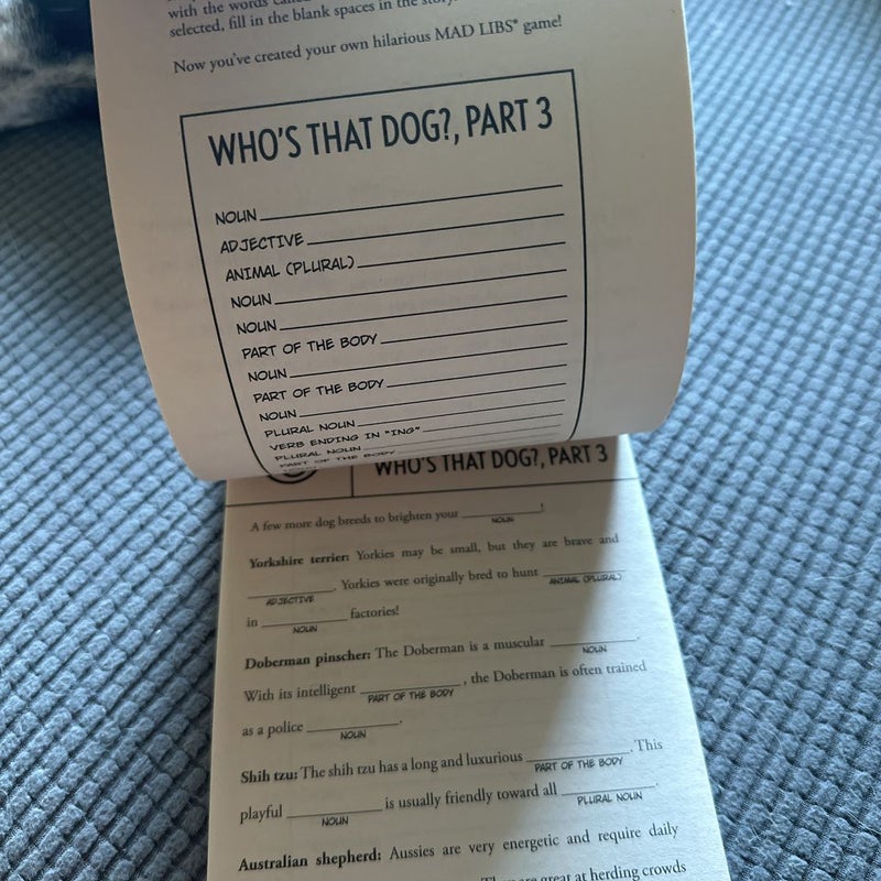 Dog Ate My Mad Libs