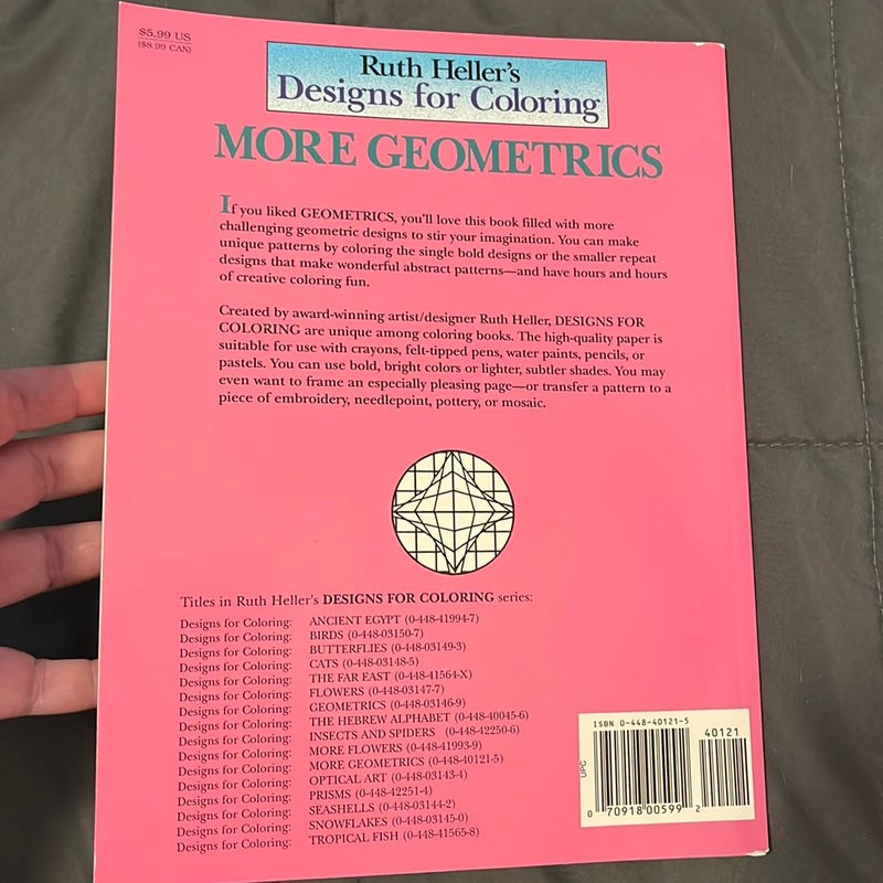 More Geometrics Coloring Book