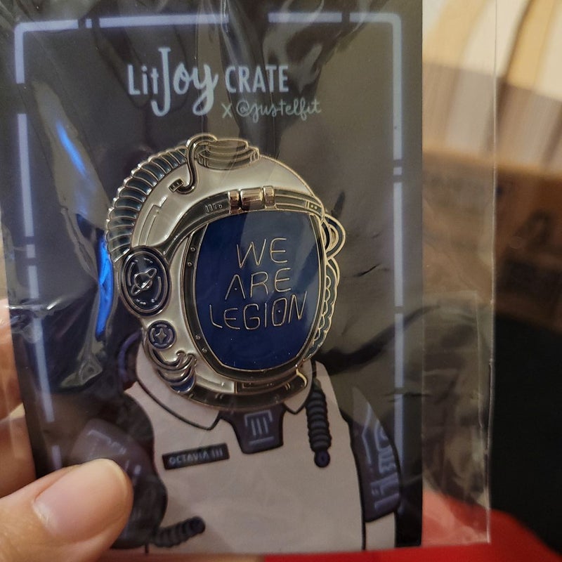 Litjoy Crate enamel pin