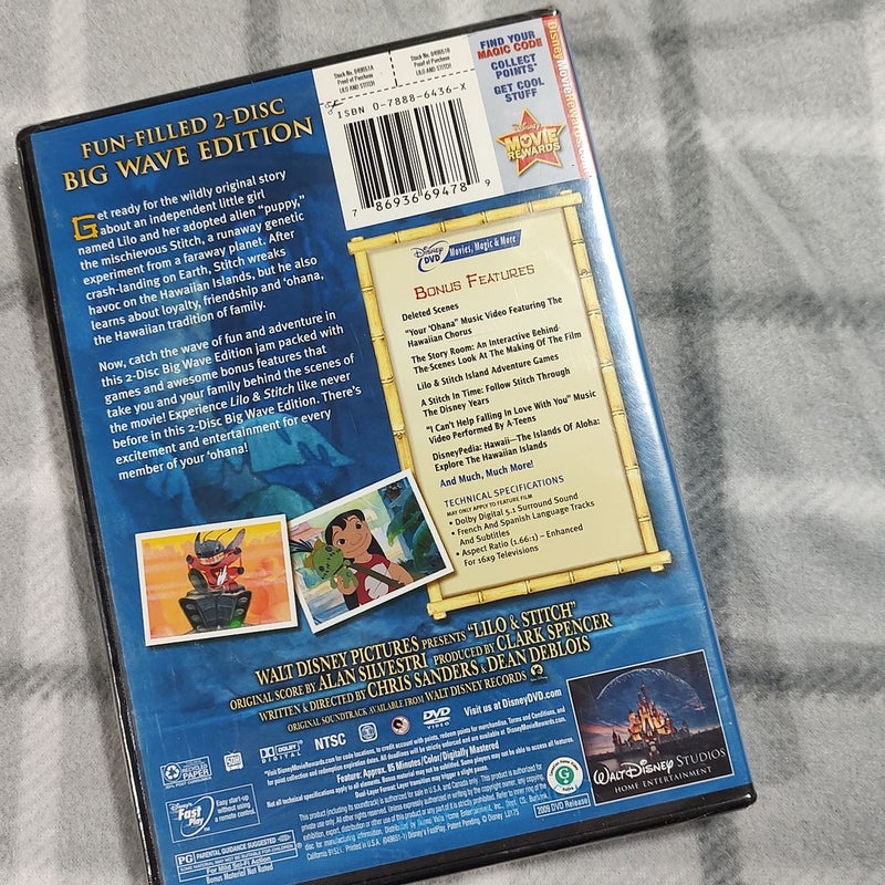 Lilo & Stitch movie dvds