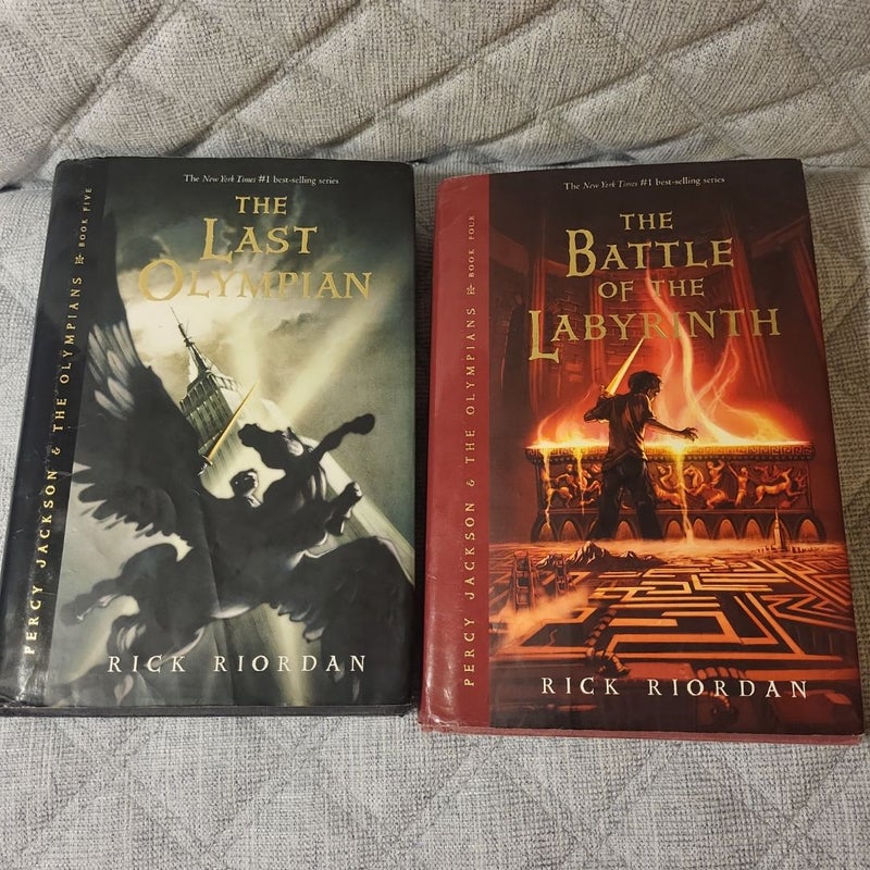 Percy Jackson and The Olympians First Edition Book 4 & 5