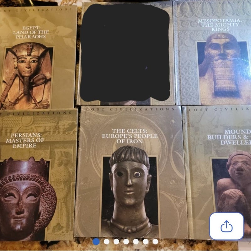 Time Life Lost Civilization set of 5 - The Celts, Persians, Mound Builders & Dwellers, Mesopotamia, Egypt,
