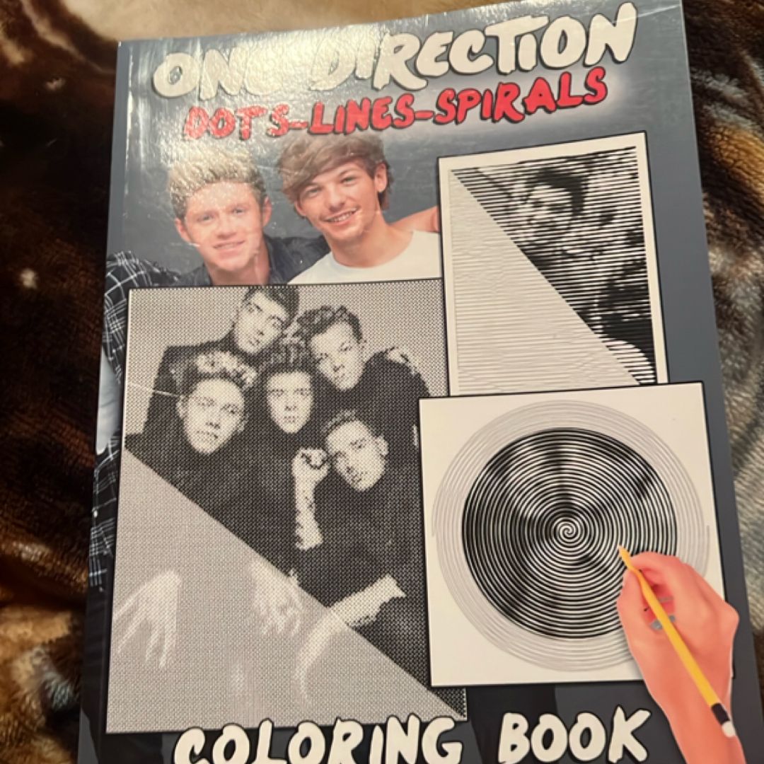 One Direction Dots Lines Spirals Coloring Book: Great gift for girls and teens who love One Direction with spiroglyphics coloring books