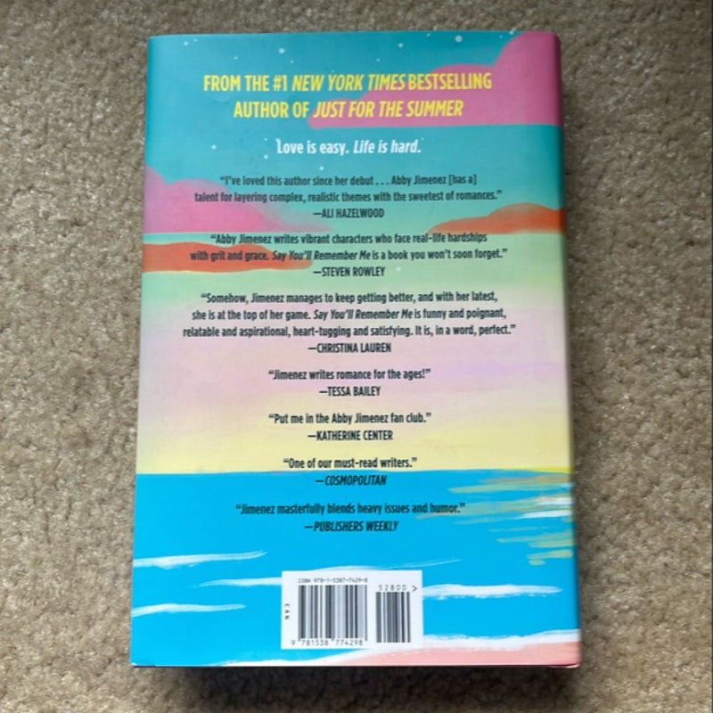 Say You’ll Remember Me (Barnes and Nobel Exclusive)