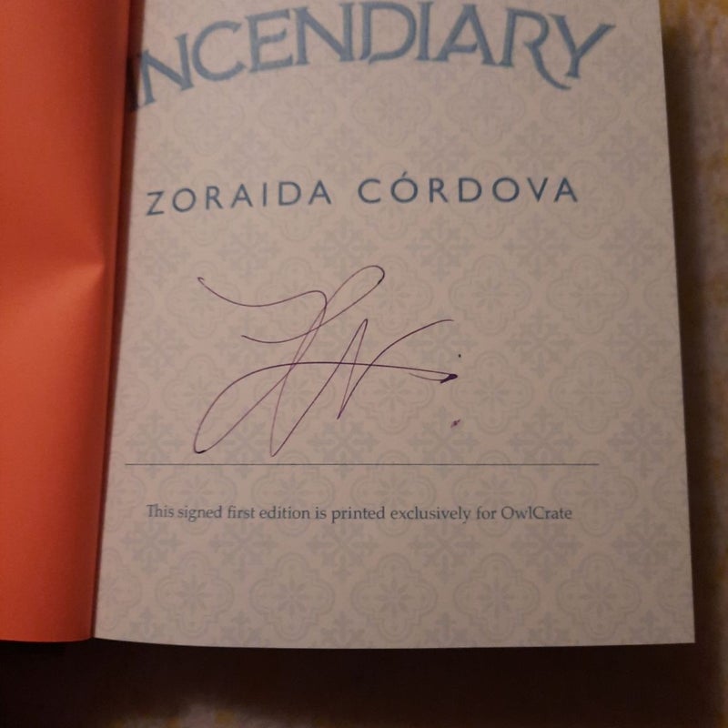 Incendiary SIGNED Owlcrate Edition
