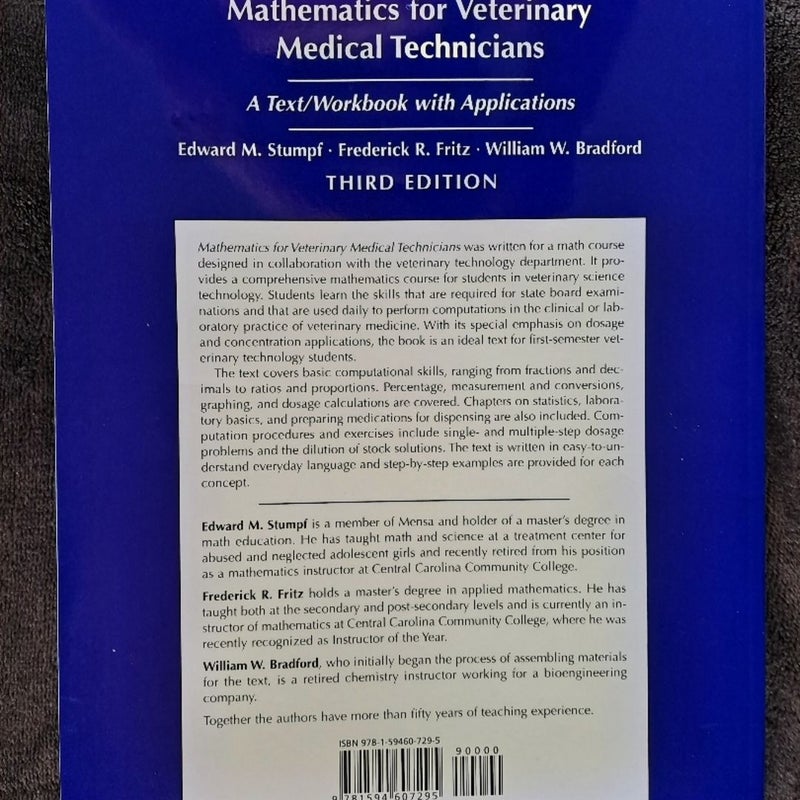 Mathematics for Veterinary Medical Technicians