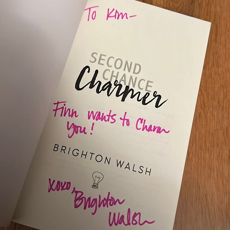 Second Chance Charmer - retired cover — signed and personalized to Kim