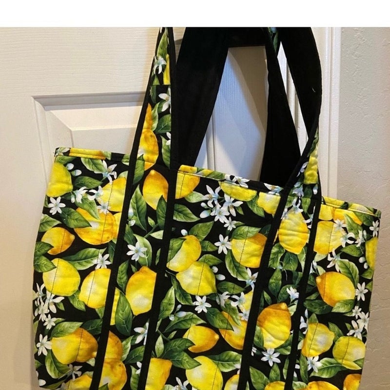 Lemon book bag/tote 