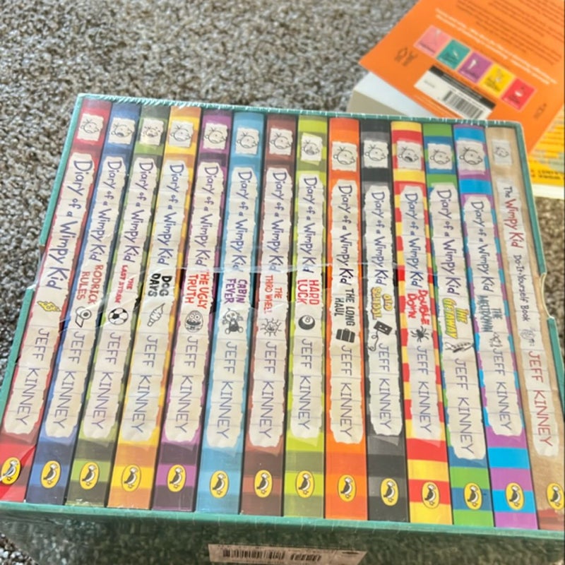 A Library of a Wimpy Kid 1-14Books Boxed Set, Complete Full Collection Series,