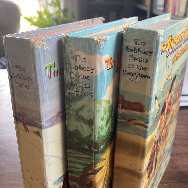 Bobbsey Twins three book lot