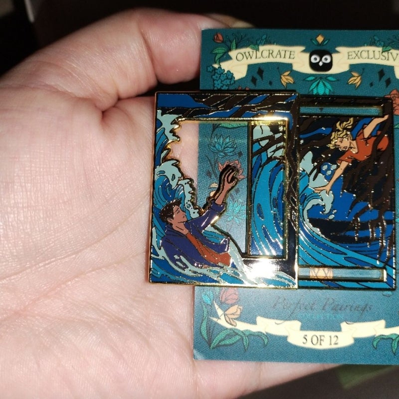 Owlcrate Exclusive Percy Jackson Perfect Pairings Pin