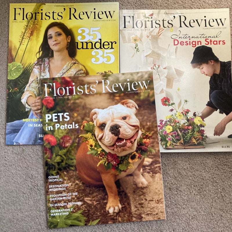 Florists Review lot of 9 flower magazines