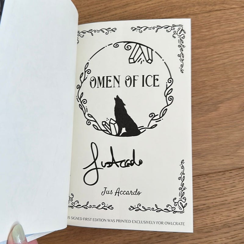 Omen of Ice Owlcrate Signed Edition 