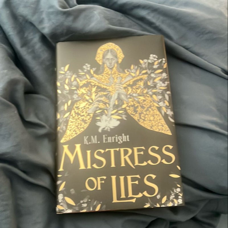 Mistress of Lies by KM Enright Signed Illumicrate Edition