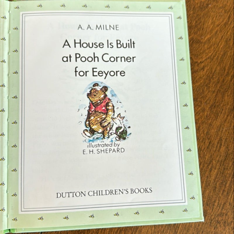 A House is Built at Pooh Corner