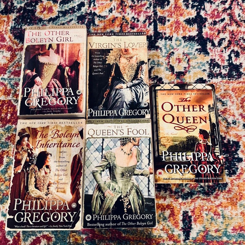 Philippa Gregory Paperback Book Lot Of 5 Historical Romantic Fiction Boleyn Girl