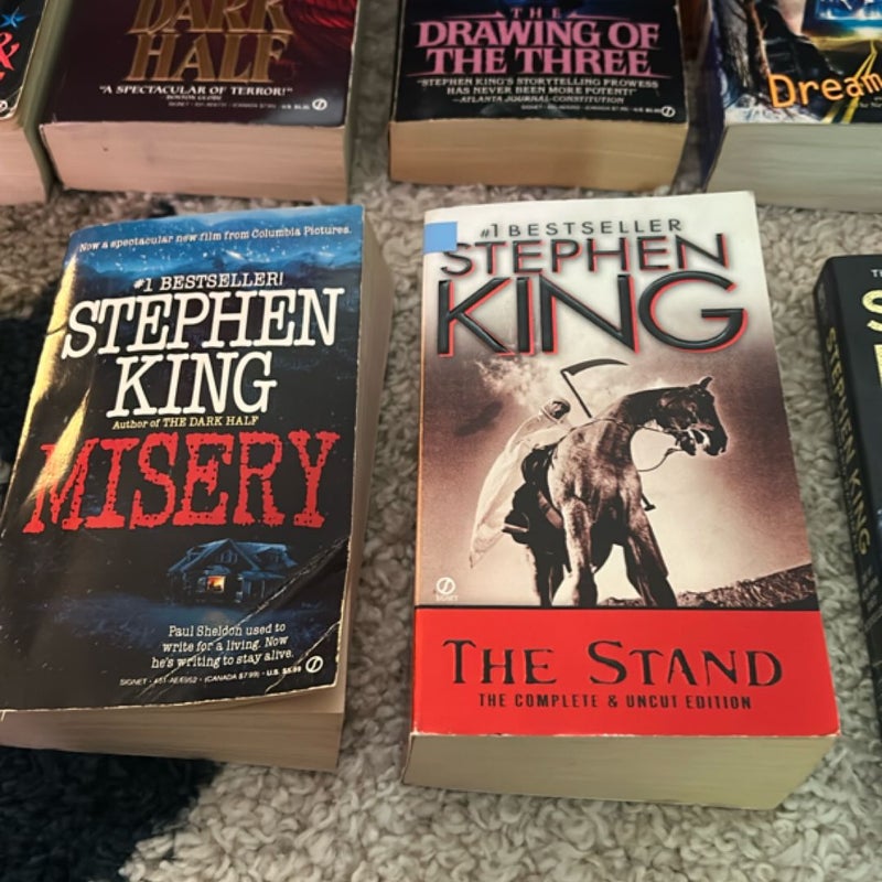 Stephen King lot of 10 (misery, the stand, thinner, dark tower, more)