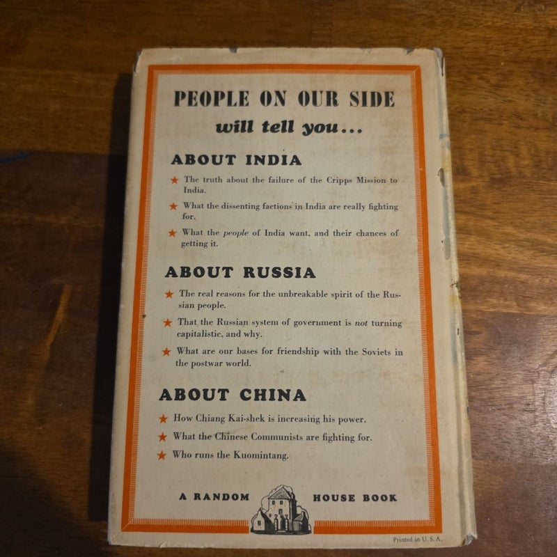 VINTAGE 1944 People On Our Side by Edgar Snow