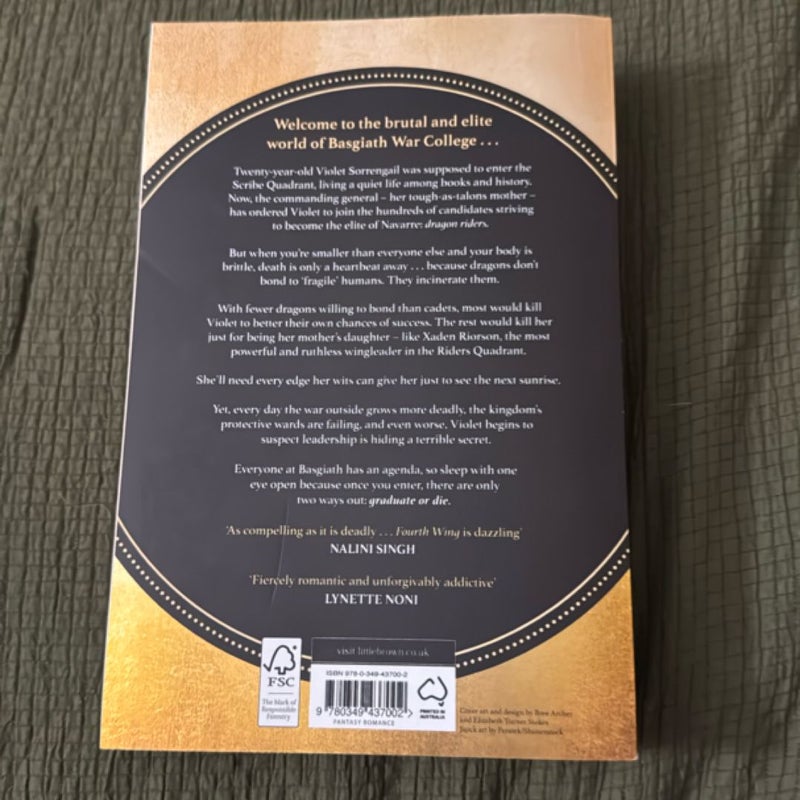 Fourth Wing & Iron Flame UK editions