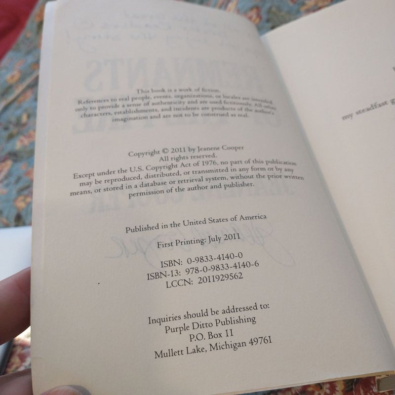Remnants of the Fire **First Edition **First Printing **Signed by Author