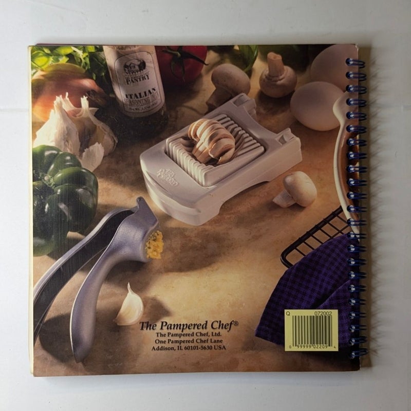 The Pampered Chef Main Dishes Recipe Book Cookbook Softcover Spiral Bound 2000