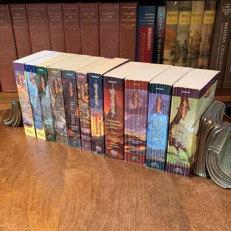 DragonLance Starter Set: All Core Novels to Read First! Chronicles Trilogy, Legends Trilogy, Second Generation, Dragons of Summer Flame, The War of Souls Trilogy