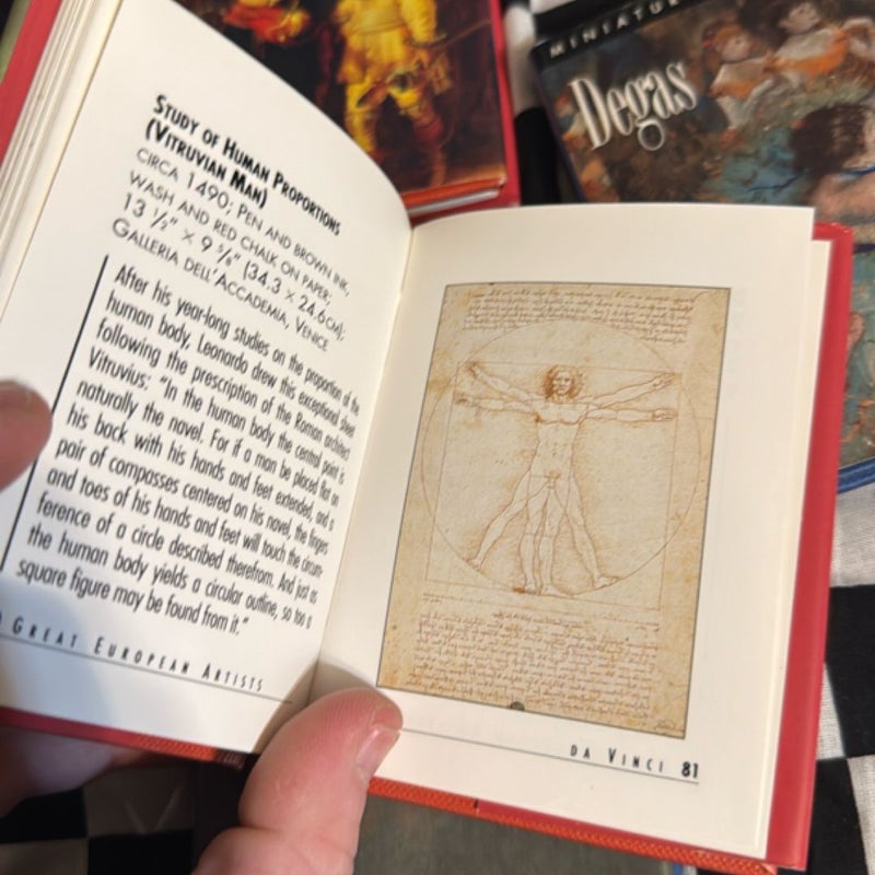 Miniature books of famous artists & their work 