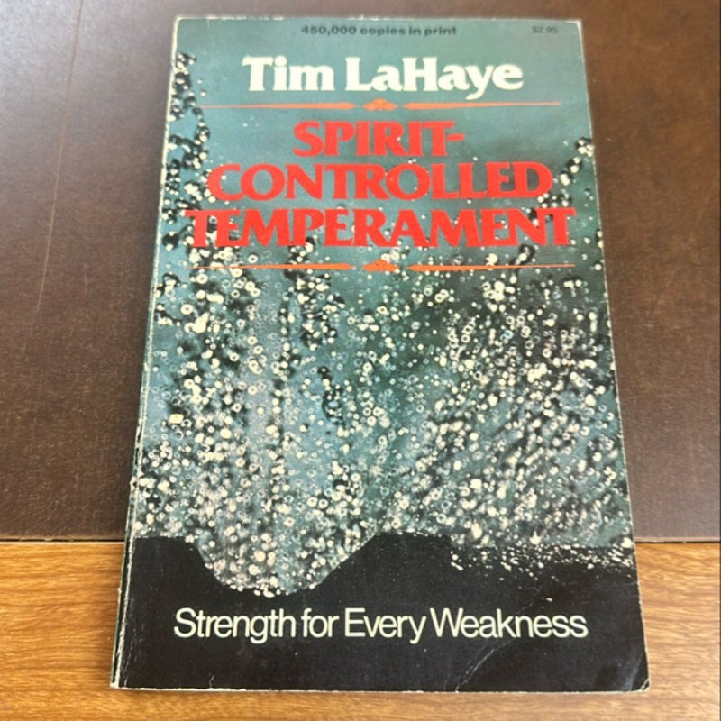 Spirit controlled temperament