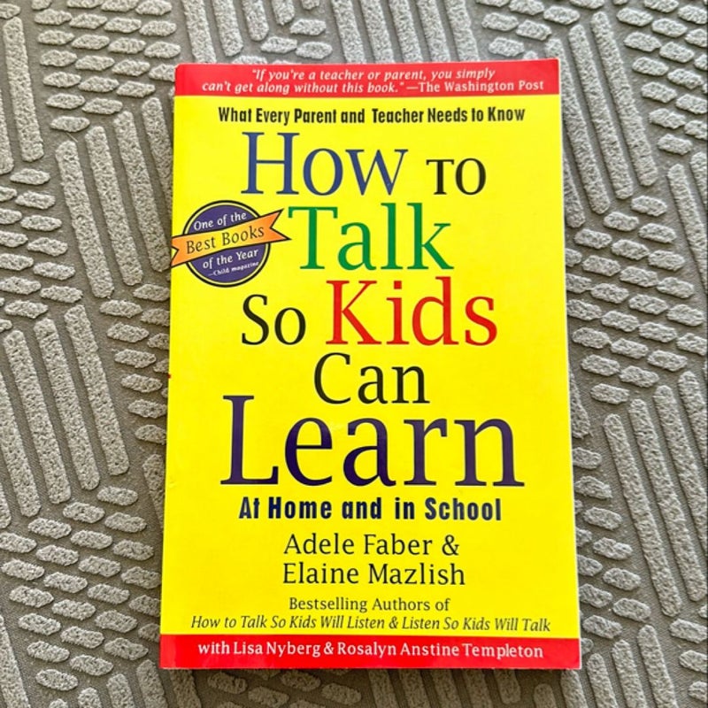 How to Talk So Kids Can Learn