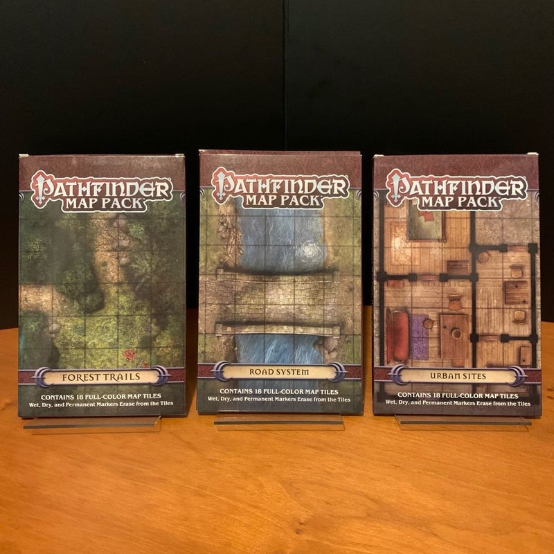 Pathfinder Map Pack Lot: Forest Trails, Road System, Urban Sites