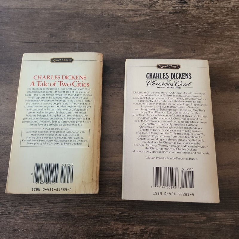 Lot of 3 Vintage Charles Dickens Books