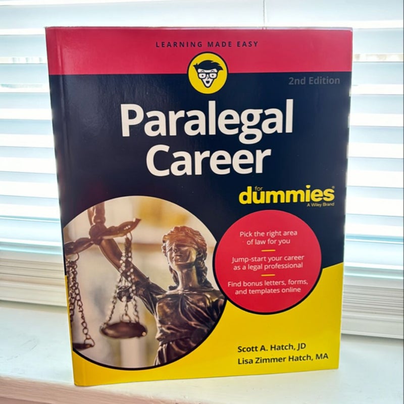 Paralegal Career for Dummies