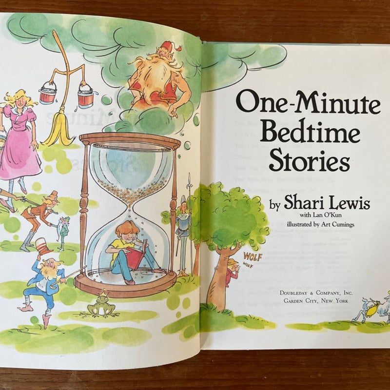 Vintage Children's Books -- One-Minute Bedtime Stories 1982 by Shari Lewis,  Hardcover | Pangobooks