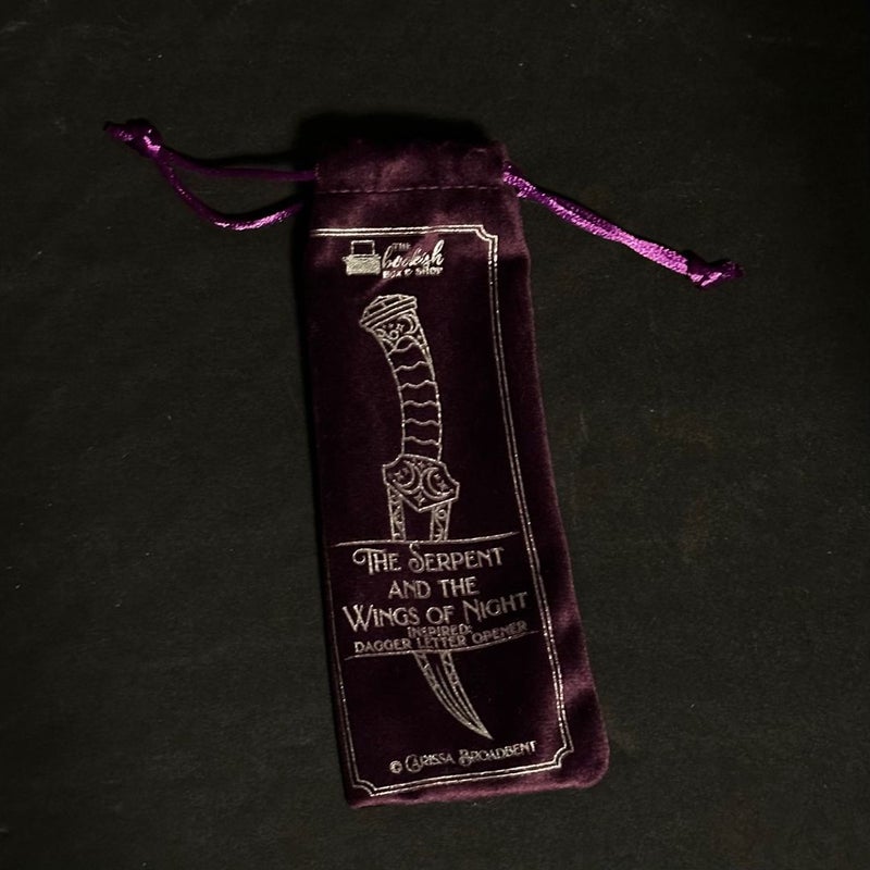 The Serpent and the Wings of Night Letter Opener - Bookish Box