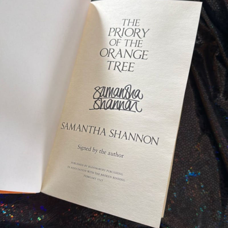 The Broken Bindings edition The Priory of the Orange Tree & A Day of Fallen Night
