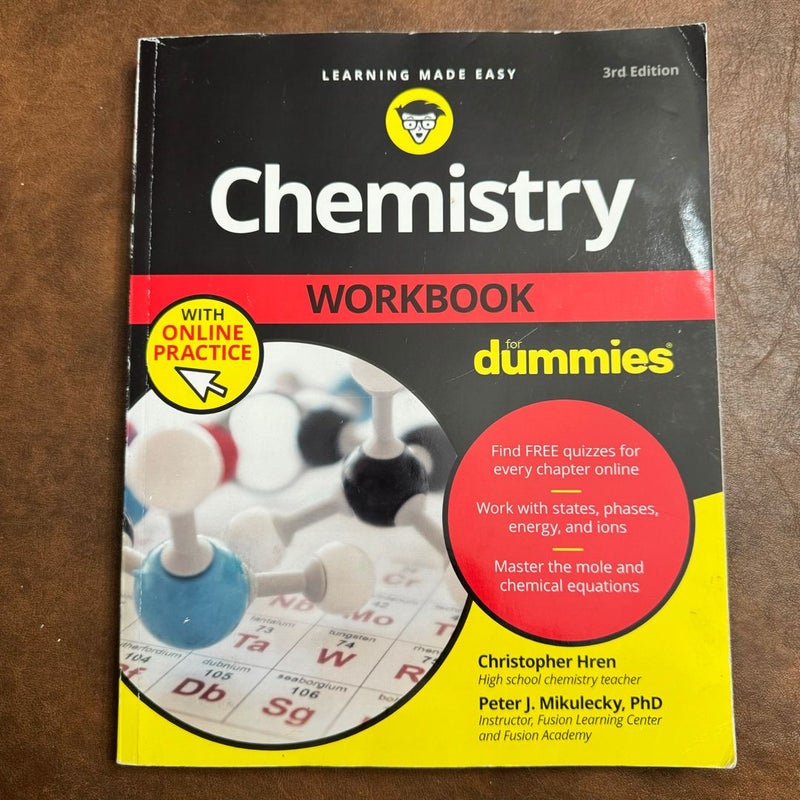 Chemistry Workbook for Dummies with Online Practice