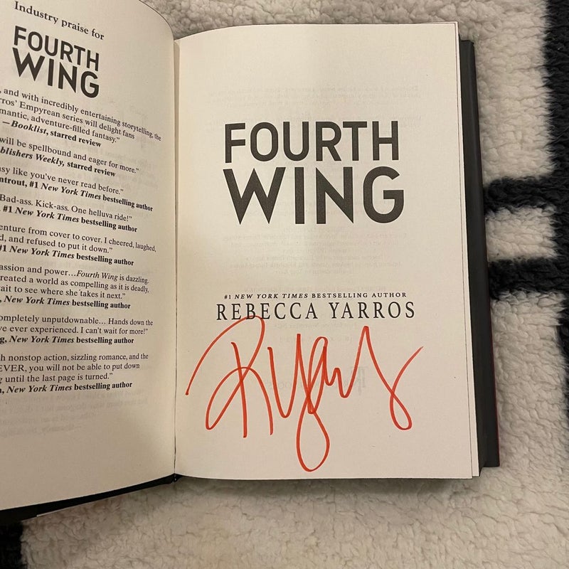 Fourth Wing Holiday Edition Signed