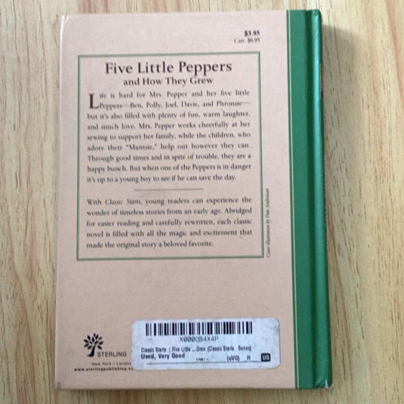 Classic Starts Five Little Peppers How T by Margaret Sidney,