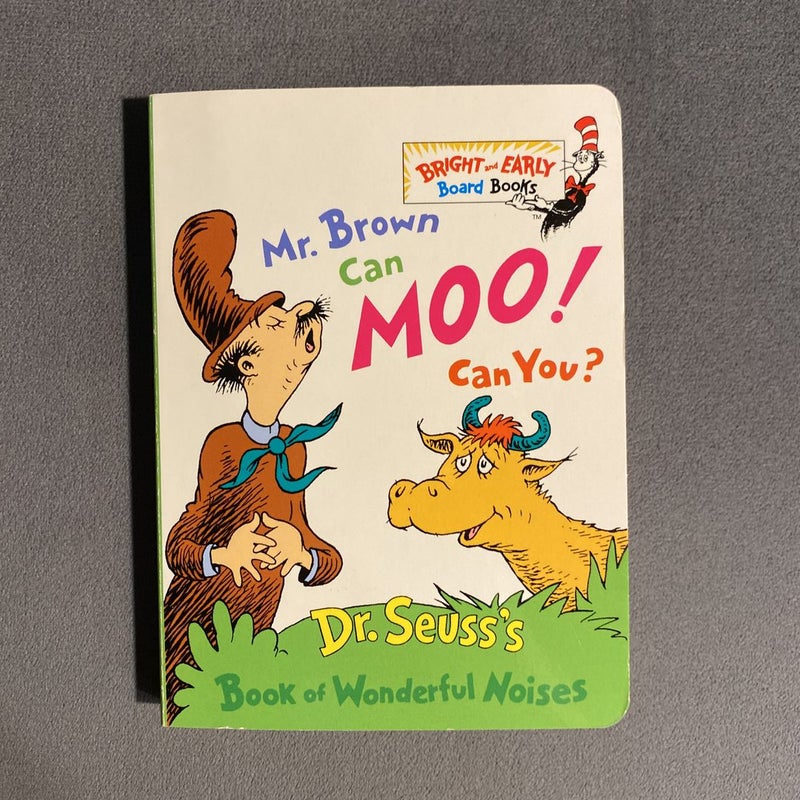 Mr. Brown Can Moo! Can You? Dr. Seuss (Board Book) - Books By The