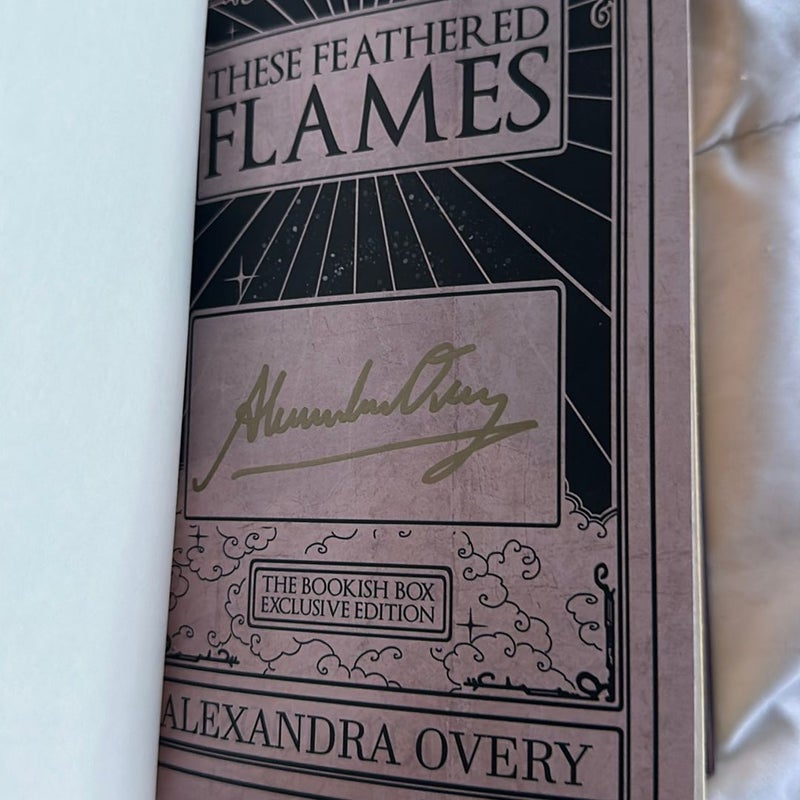 These Feathered Flames Signed Special Edition Alternate Dustjacket