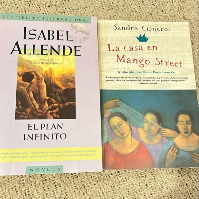 Soanish bundle La Casa en Mango Street / the House on Mango Street and El Plan Infinito