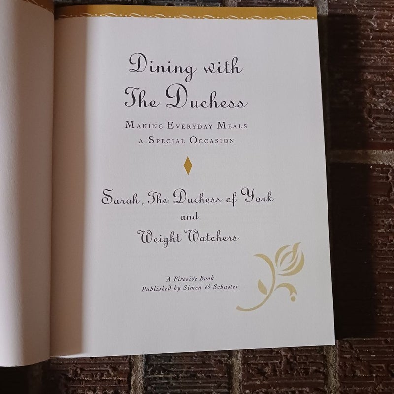 Dining with the Duchess - Weight Watchers