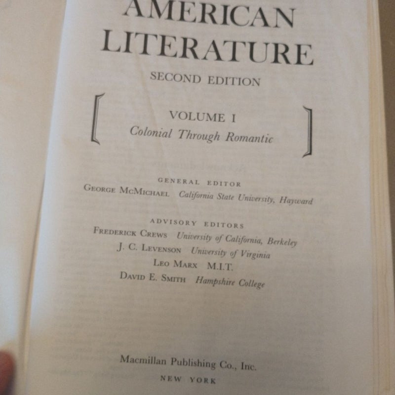 Anthology of American Literature