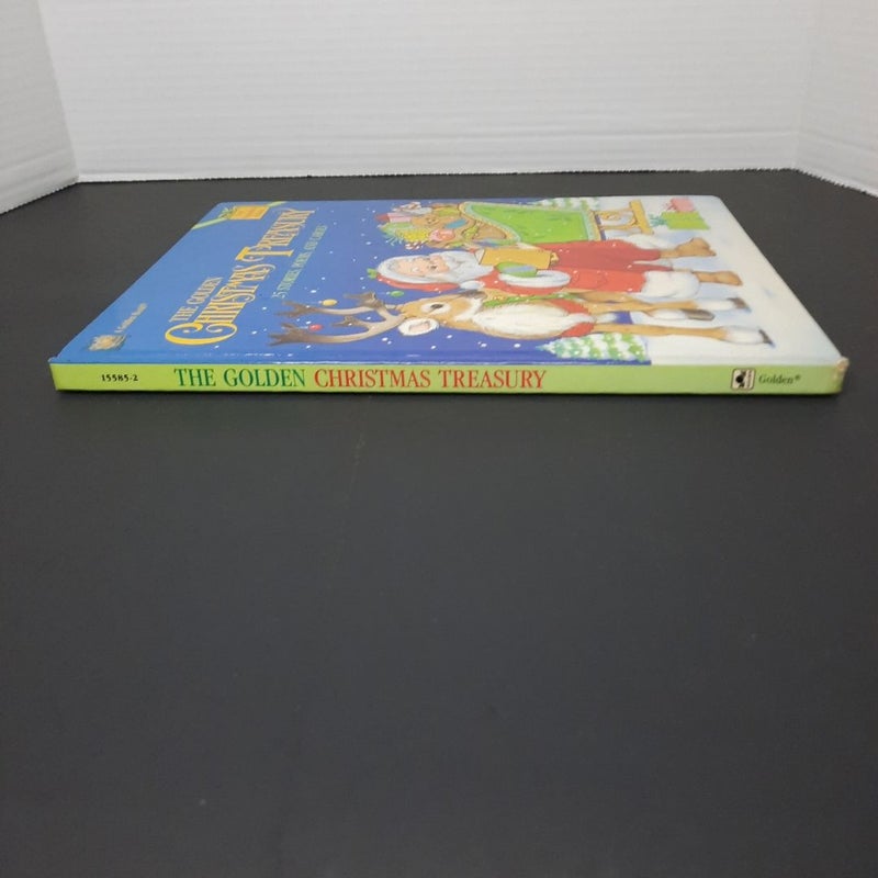 1989 Child's Book "THE GOLDEN CHRISTMAS TREASURY" 25 Stories, Poems, Carols