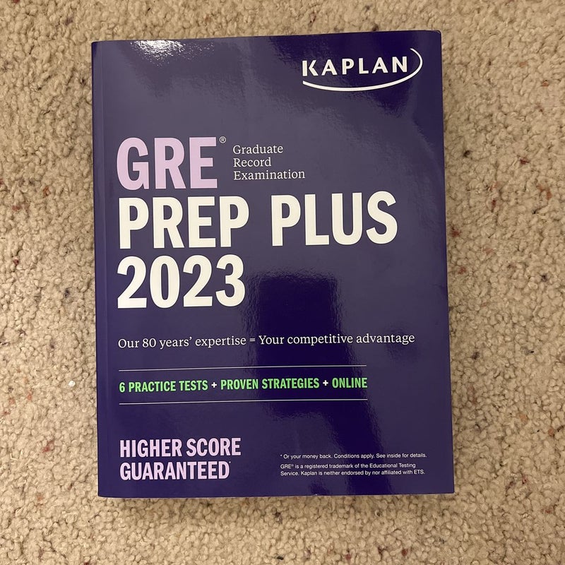 GRE Prep Plus 2023, Includes 6 Practice Tests, 1500+ Practice Questions + Online Access to a 500+ Question Bank and Video Tutorials