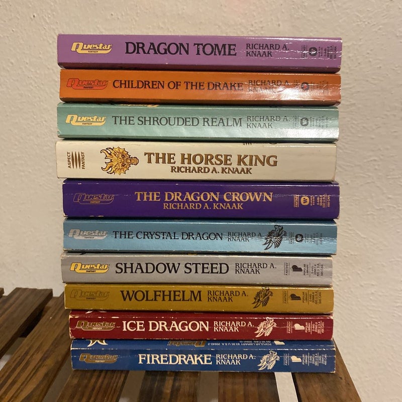 Lot of 10 Dragon Realms books