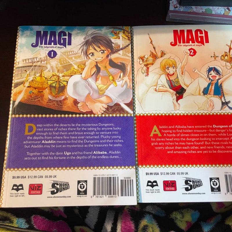 Magi: the Labyrinth of Magic, Vol. 1 & 2