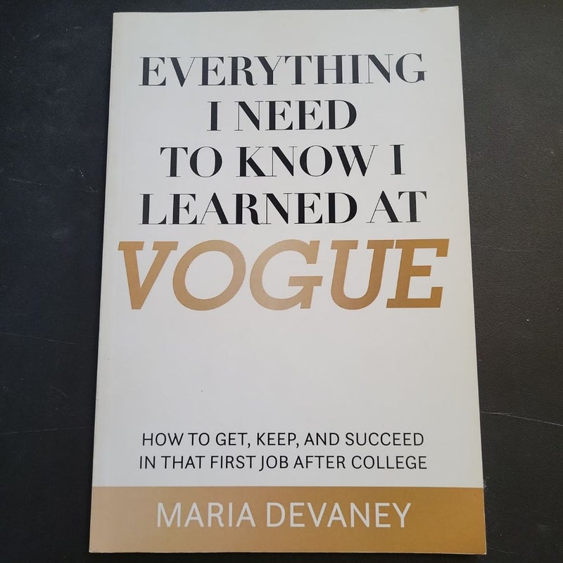 Everything I Need to Know I Learned at Vogue