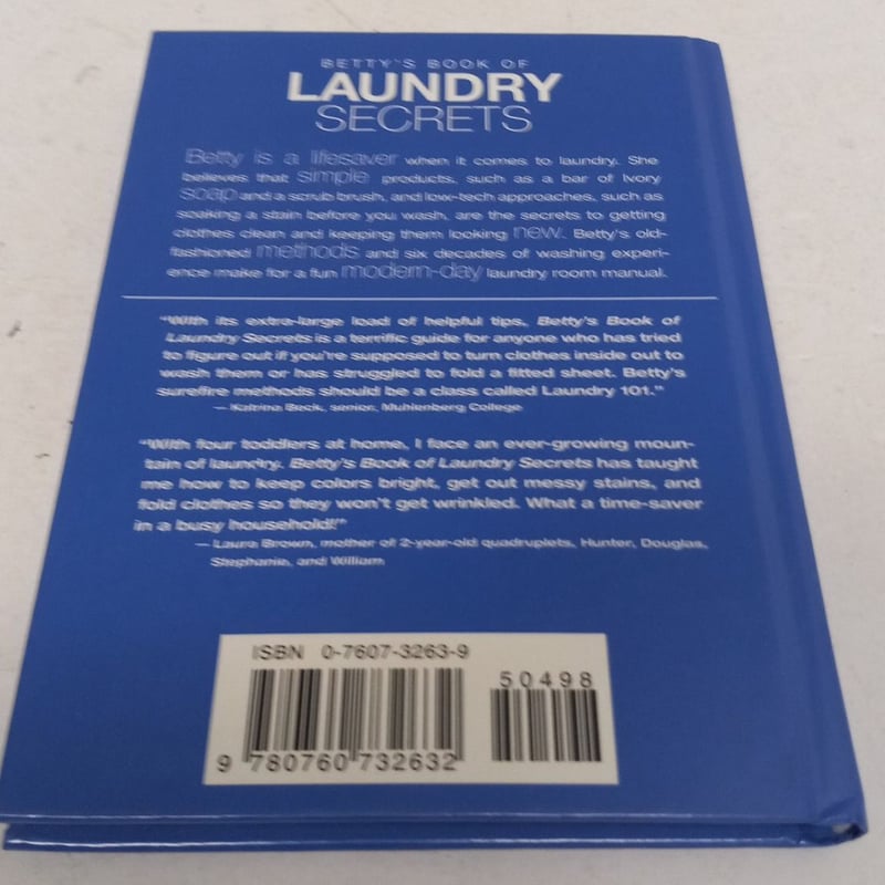 Betty's Book of Laundry Secrets by Betty Faust, Hardcover | Pangobooks